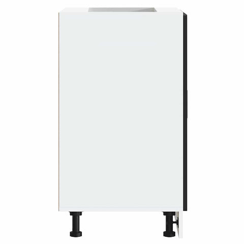 vidaXL Kitchen Base Cabinet Porto Black Engineered Wood