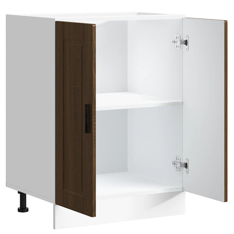 vidaXL Kitchen Base Cabinet Porto Brown Oak Engineered Wood