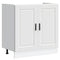 vidaXL Sink Base Cabinet "Porto" White 80x46x81.5 cm Engineered Wood