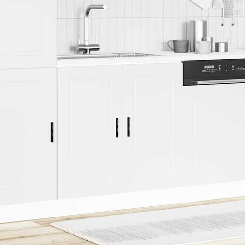 vidaXL Sink Base Cabinet "Porto" White 80x46x81.5 cm Engineered Wood