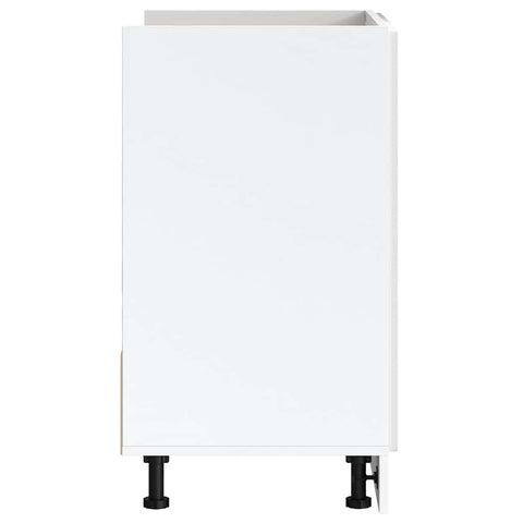 vidaXL Sink Base Cabinet "Porto" High Gloss White 80x46x81.5 cm Engineered Wood