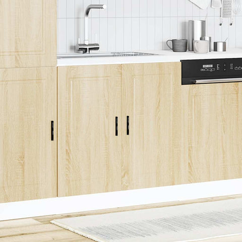 vidaXL Sink Base Cabinet "Porto" Sonoma Oak 80x46x81.5 cm Engineered Wood