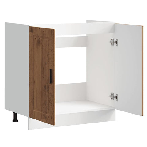 vidaXL Sink Base Cabinet "Porto" Old Wood 80x46x81.5 cm Engineered Wood