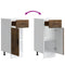 vidaXL Kitchen Base Cabinet Porto Smoked Oak Engineered Wood