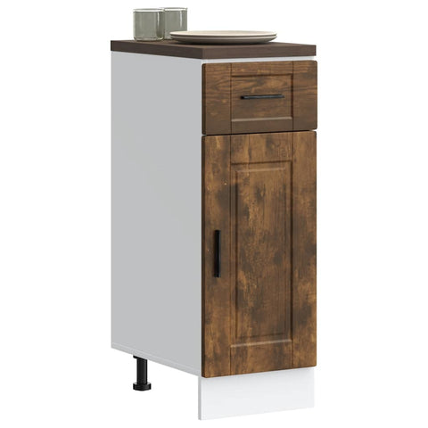 vidaXL Kitchen Base Cabinet Porto Smoked Oak Engineered Wood