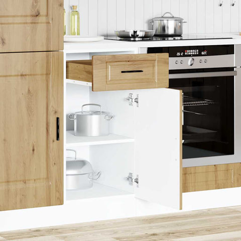 vidaXL Kitchen Base Cabinet Porto Artisan Oak Engineered Wood