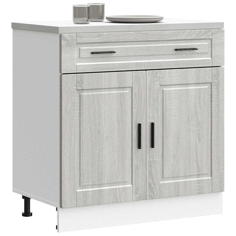 vidaXL Kitchen Base Cabinet Porto Grey Sonoma Engineered Wood