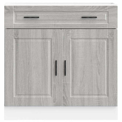 vidaXL Kitchen Base Cabinet Porto Grey Sonoma Engineered Wood