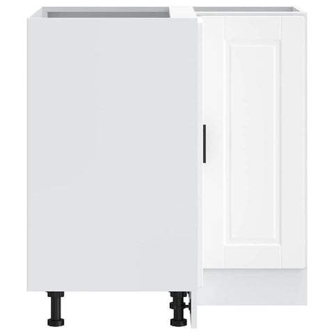 vidaXL Kitchen Corner Base Cabinet Porto White Engineered Wood