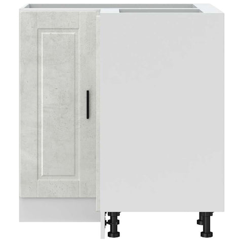 vidaXL Kitchen Corner Base Cabinet Porto Concrete Grey Engineered Wood