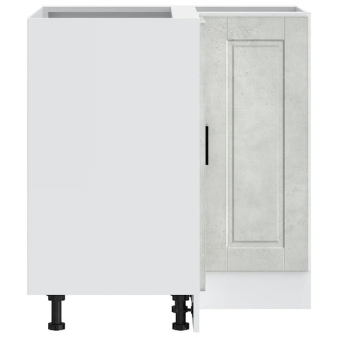 vidaXL Kitchen Corner Base Cabinet Porto Concrete Grey Engineered Wood