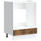 vidaXL Oven Cabinet Porto Smoked Oak Engineered Wood