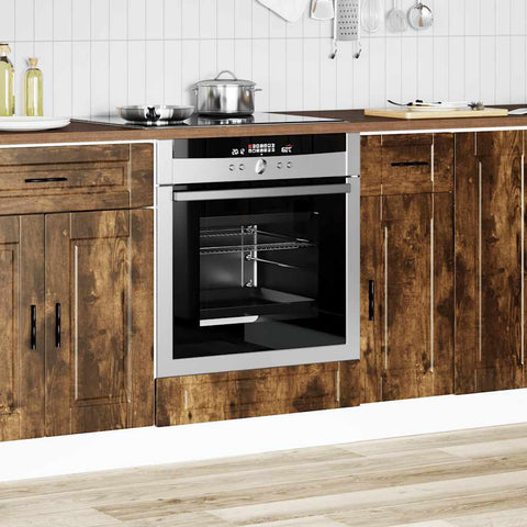 vidaXL Oven Cabinet Porto Smoked Oak Engineered Wood