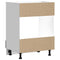 vidaXL Oven Cabinet Porto Smoked Oak Engineered Wood