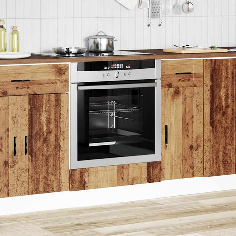 vidaXL Oven Cabinet Porto Old Wood Engineered Wood