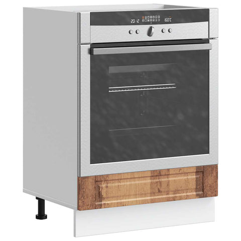 vidaXL Oven Cabinet Porto Old Wood Engineered Wood