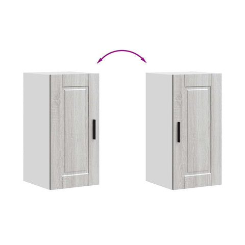 vidaXL Kitchen Wall Cabinet Porto Grey Sonoma Engineered Wood
