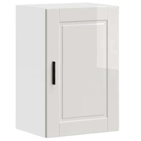 vidaXL Kitchen Wall Cabinet Porto High Gloss White Engineered Wood
