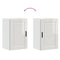 vidaXL Kitchen Wall Cabinet Porto High Gloss White Engineered Wood