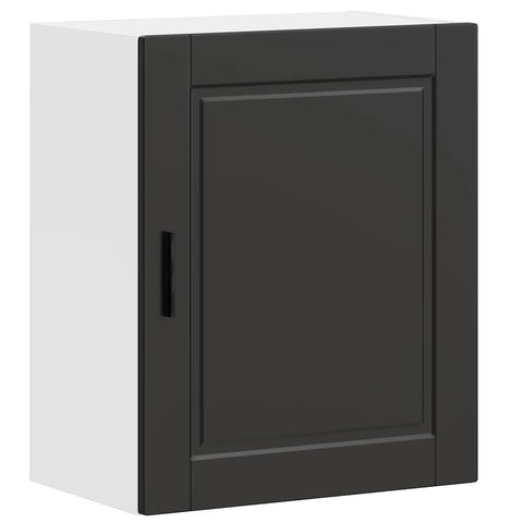 vidaXL Kitchen Wall Cabinet Porto Black Engineered Wood