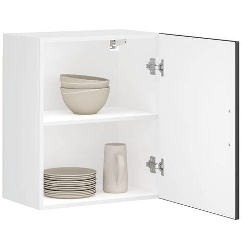 vidaXL Kitchen Wall Cabinet Porto Black Engineered Wood