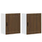 vidaXL Kitchen Wall Cabinets 2 pcs Porto Brown Oak Engineered Wood