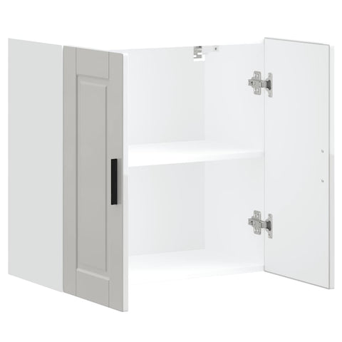 vidaXL Kitchen Wall Cabinet Porto High Gloss White Engineered Wood