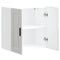 vidaXL Kitchen Wall Cabinet Porto High Gloss White Engineered Wood