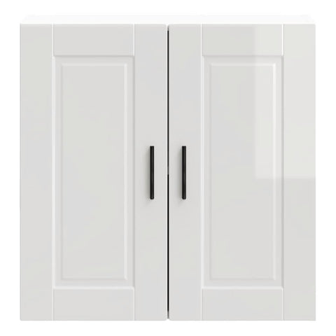 vidaXL Kitchen Wall Cabinet Porto High Gloss White Engineered Wood