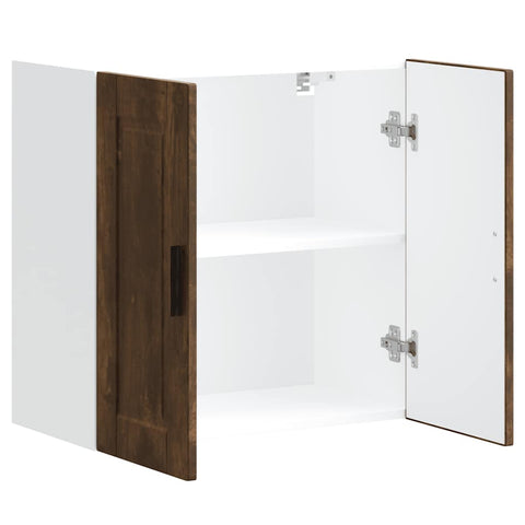 vidaXL Kitchen Wall Cabinet Porto Smoked Oak Engineered Wood