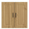 vidaXL Kitchen Wall Cabinet Porto Artisan Oak Engineered Wood