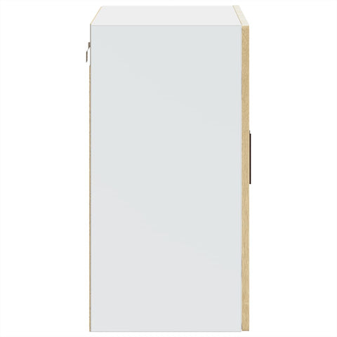 vidaXL Kitchen Wall Cabinet with Glass Door Porto Sonoma Oak