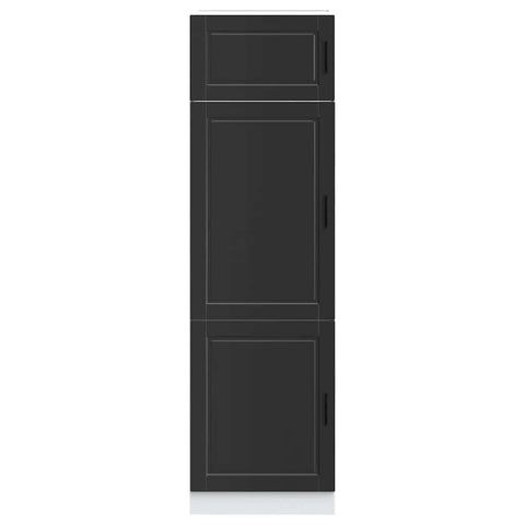 vidaXL Kitchen Cupboard "Porto" Black Engineered Wood