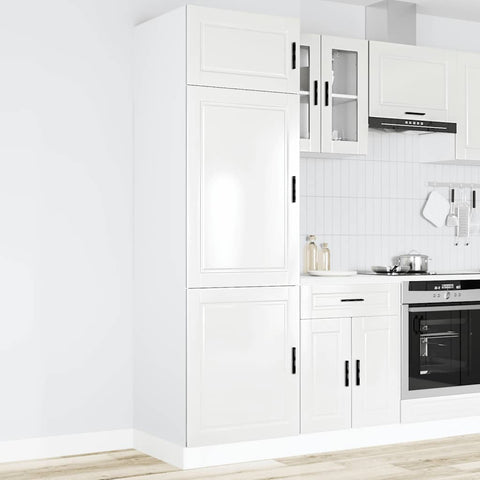 vidaXL Kitchen Cupboard "Porto" High Gloss White Engineered Wood