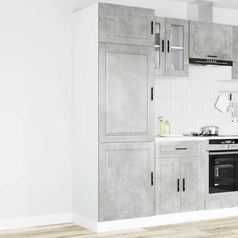 vidaXL Kitchen Cupboard "Porto" Concrete Grey Engineered Wood