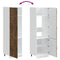 vidaXL Kitchen Cupboard "Porto" Smoked Oak Engineered Wood