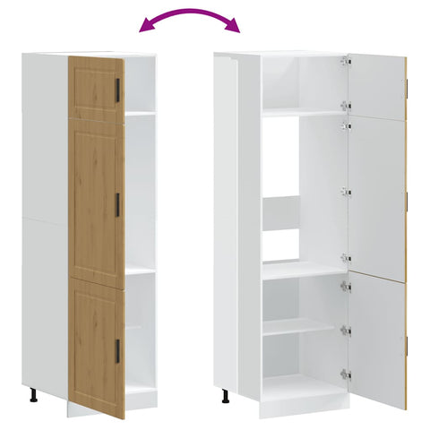 vidaXL Kitchen Cupboard "Porto" Artisan Oak Engineered Wood