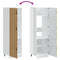 vidaXL Kitchen Cupboard "Porto" Artisan Oak Engineered Wood