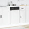 vidaXL Dishwasher Panel Porto White 45x1,5x67 cm Engineered Wood