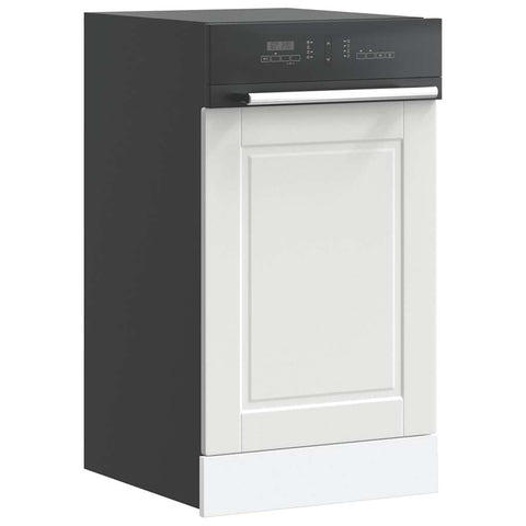 vidaXL Dishwasher Panel Porto White 45x1,5x67 cm Engineered Wood