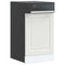 vidaXL Dishwasher Panel Porto White 45x1,5x67 cm Engineered Wood
