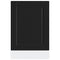 vidaXL Dishwasher Panel Porto Black 45x1,5x67 cm Engineered Wood
