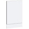 vidaXL Dishwasher Panel Porto Black 45x1,5x67 cm Engineered Wood