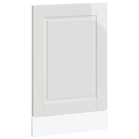 vidaXL Dishwasher Panel Porto High Gloss White 45x1,5x67 cm Engineered Wood