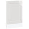 vidaXL Dishwasher Panel Porto High Gloss White 45x1,5x67 cm Engineered Wood