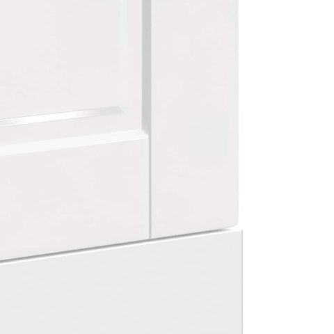 vidaXL Dishwasher Panel Porto High Gloss White 45x1,5x67 cm Engineered Wood