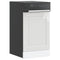vidaXL Dishwasher Panel Porto High Gloss White 45x1,5x67 cm Engineered Wood