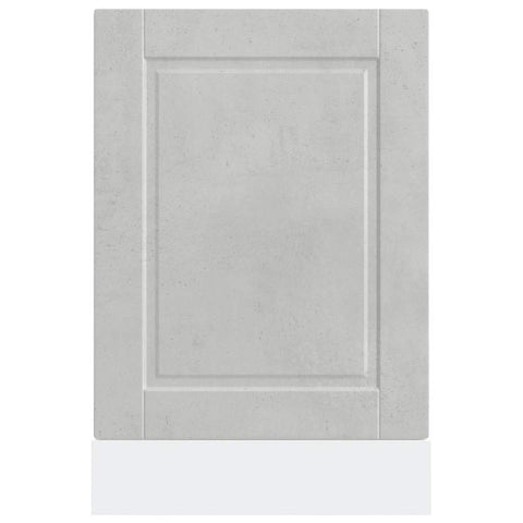 vidaXL Dishwasher Panel Porto Concrete Grey 45x1,5x67 cm Engineered Wood