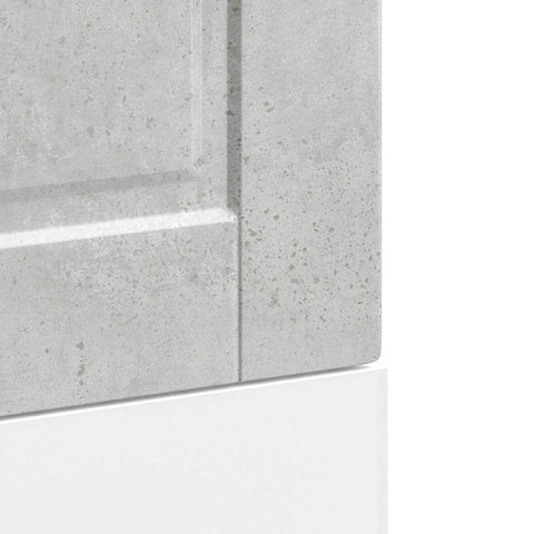 vidaXL Dishwasher Panel Porto Concrete Grey 45x1,5x67 cm Engineered Wood