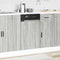 vidaXL Dishwasher Panel Porto Grey Sonoma 45x1,5x67 cm Engineered Wood